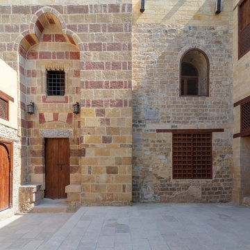 Exterior facade of Mosque of Tekkeyet Al Bustami, Dar El Labbana district, Cairo, Egypt