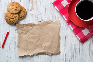 Coffee break with cookies