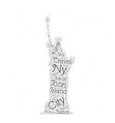 Statue of Liberty Word Cloud