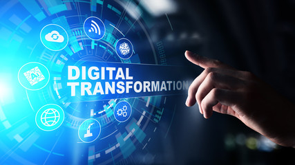 Digital transformation, disruption, innovation. Business and  modern technology concept.