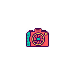 Photo Camera icon design. Photography and video icon vector design