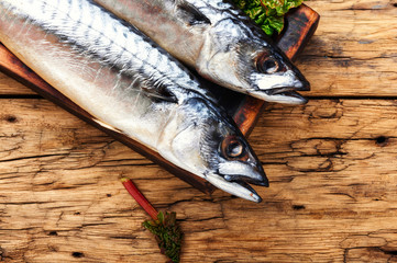 Smoked fish with herb