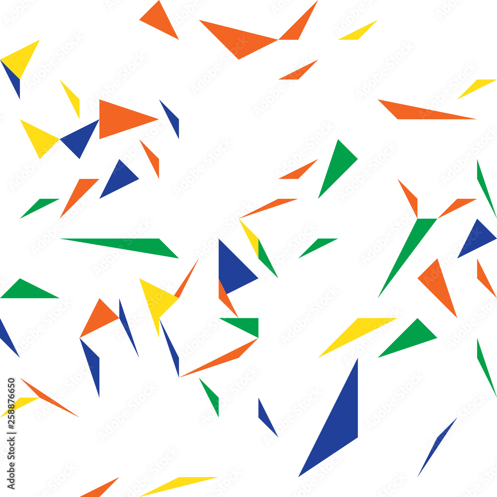 Poster abstract triangle color pattern