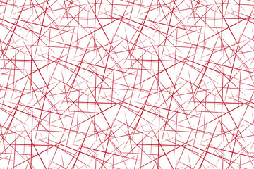 Abstract background of red geometric shapes white modern seamless pattern vector