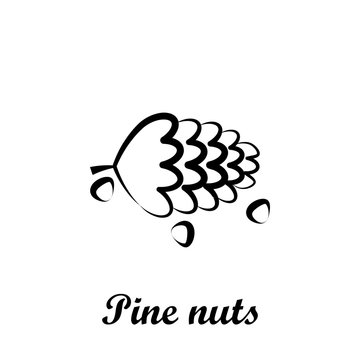 Crustaceans, fruit, pine nuts icon. Element of Crustaceans icon. Hand drawn icon for website design and development, app development. Premium icon