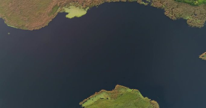 Look down a river channel