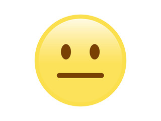 Isolated yellow vector keep secret face flat icon