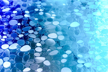 Background with blue and white circle shapes