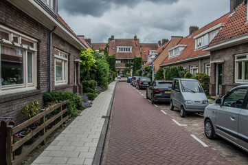 Fototapeta na wymiar Gaffelstraat Street At Betondorp Amsterdam The Netherlands