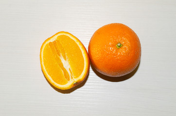 fresh sliced orange 