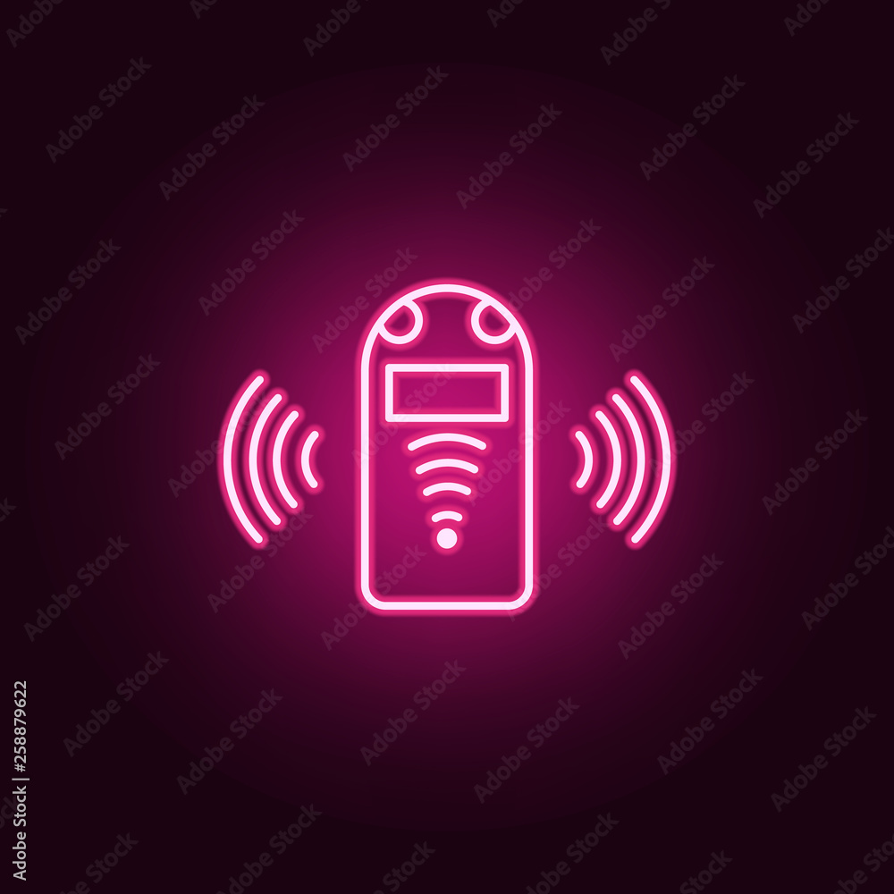 Aufkleber artificial assistant neon icon. elements of artifical intelligence set. simple icon for websites, we