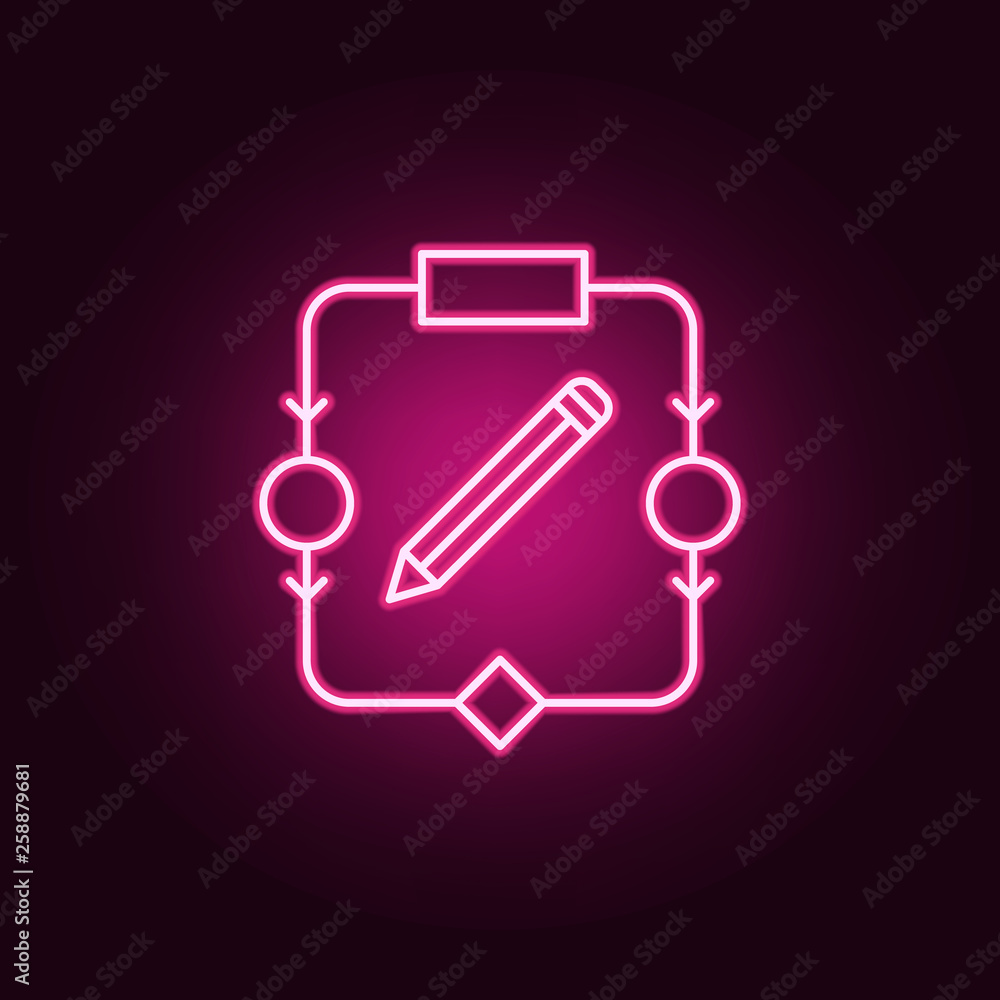 Aufkleber artificial intelligence bot neon icon. elements of artifical intelligence set. simple icon for websi