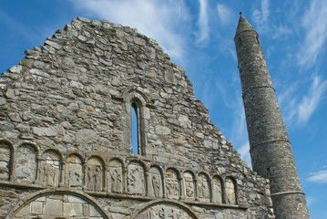 Ardmore Round Tower, Cathedral Ruins,  Waterford, Ireland