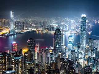 Fototapeta na wymiar 世界三大夜景　香港　ビクトリア・ハーバー