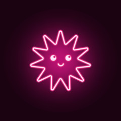 Platelet neon icon. Elements of Blood donation set. Simple icon for websites, web design, mobile app, info graphics