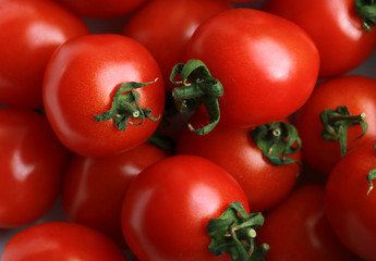 red small tomatoes isolated