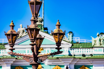 Fototapeta na wymiar Elements of architecture of St. Petersburg Russia.