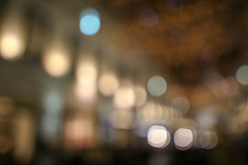 Lights of night bokeh as abstract background