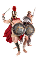 gladiator/Ancient warrior couple