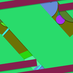 Flat material design - Creative vector trend seamless