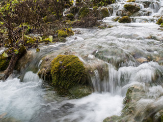 Plitvice lakes stream