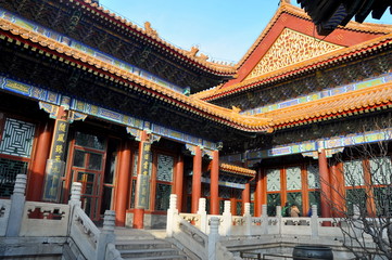 Fototapeta na wymiar Chinese ancient places buildings