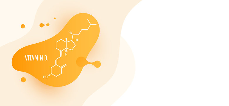 Cholesterol molecule. Structural chemical formulas of calcitriol