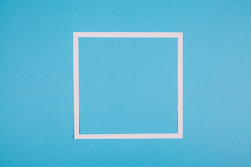 White frame on background