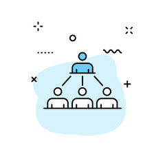 Fototapeta na wymiar Teamwork web icons in line style. Team Work, people, support, business. Vector illustration.