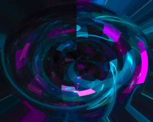 abstract digital fractal, fantasy 