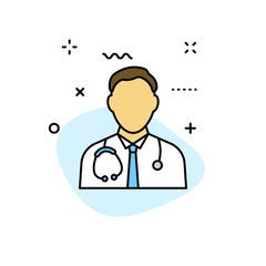 Fototapeta premium Medical and Health web icons in line style. Medicine and Health Care, RX, infographic. Vector illustration.