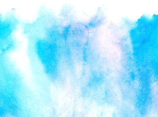 Paper textured vintage purple abstract watercolor painted illustration for retro aquarelle card design. Ink effect grungy violet gradient water color artistic brush paint stain background