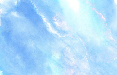 Paper textured vintage purple abstract watercolor painted illustration for retro aquarelle card design. Ink effect grungy violet gradient water color artistic brush paint stain background