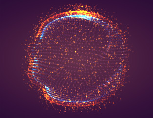 Vector abstract form. bright colors and highlights. neon rainbow.