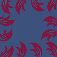 Vector frame with ornament abstract fugures.