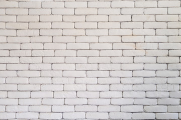 Pattern of line white brick wall.