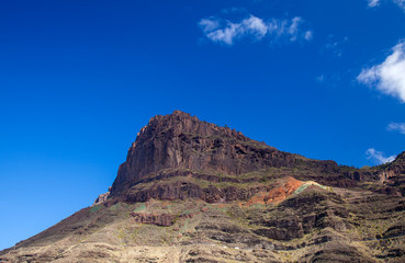 Fototapeta premium .Gran Canaria, March, amazing multicolored strata Azulejos