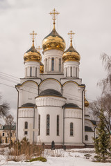Fototapeta na wymiar Church of the beheading of John the Baptist in St. Nicholas monastery, Pereslavl-Zalessky, Yaroslavl region, Russia 