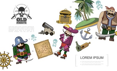 Cartoon Pirates Concept