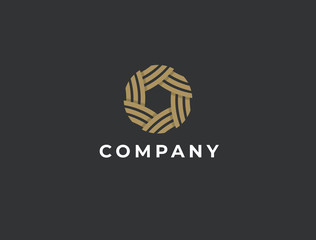 Abstract letter O logo design template. Swirl spiral infinity creative logotype. Universal vector icon.