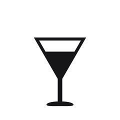 Cocktail vector icon, drink icon