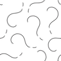Question Marks Seamless Pattern or Interrogation Background
