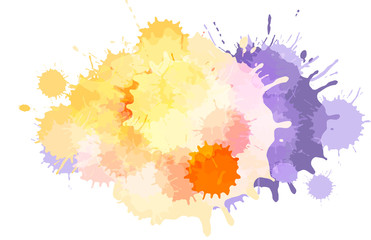 Watercolor Astract Vector Background or Aquarelle Texture