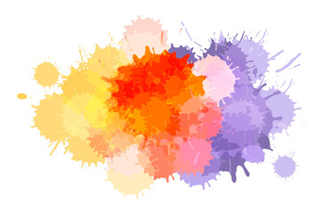 Watercolor Astract Vector Background or Aquarelle Texture