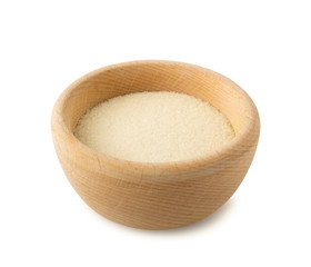Dry gelatine powder and granules used as a gelling agent