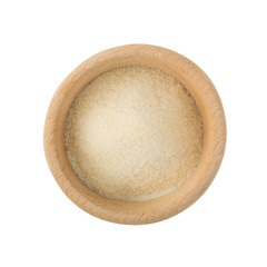 Dry gelatine powder and granules used as a gelling agent