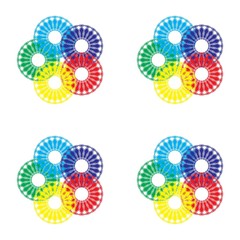 multi-colored tiles. Abstract pattern seamless background. Fabric wallpaper seamless. The ability to stretch to any size in all directions without loss of quality.  Vector illustration.