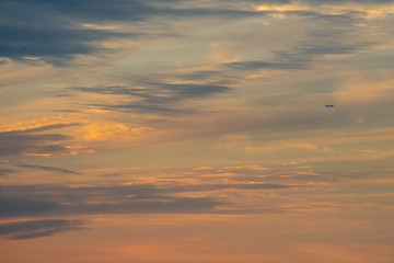 夕焼け空アップ