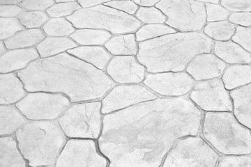 Old gray  stone walkway floor background or texture in nature seamless patterns