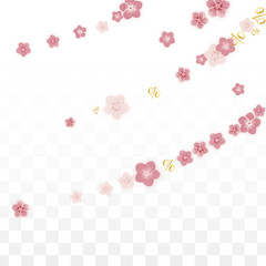 Vector Spring or Summer Sale Background with Flowers and Percent for Banner Design. Good for Special Hot Holiday Discount Offer, Black Friday, Fashion Promotion Action. Romantic Sakura Illustration.